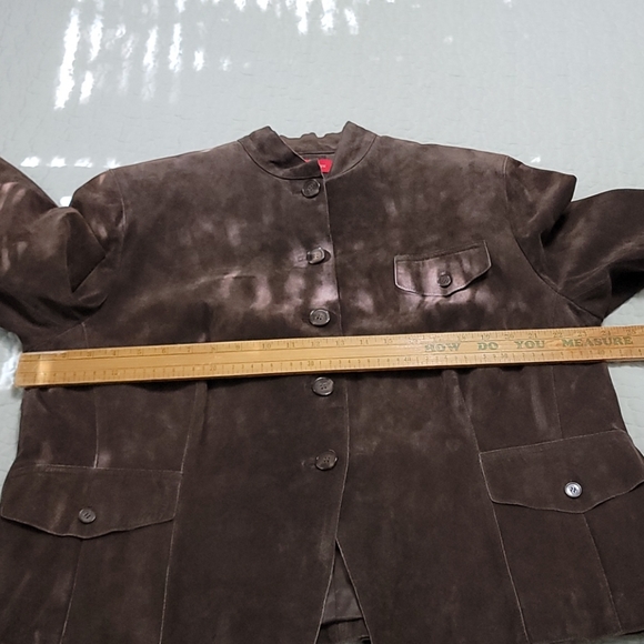 Anne Klein Suede Coat Sz 2XL - Picture 6 of 11